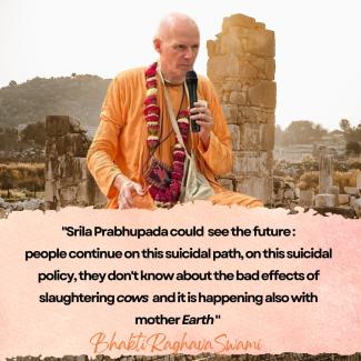 Prabuhpada could see the future